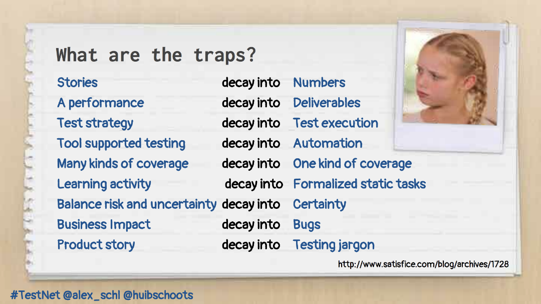 Slide from keynote: what are traps?